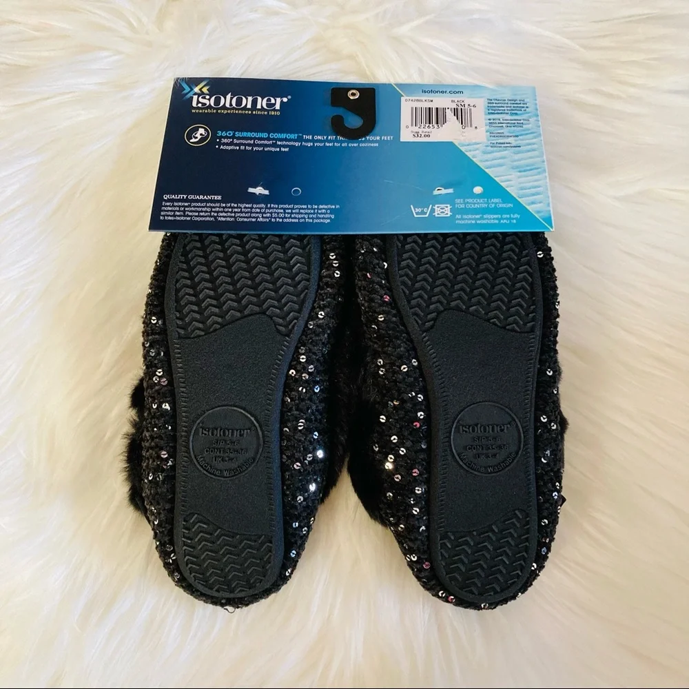 🆕 Isotoner Black Ballerina Slippers